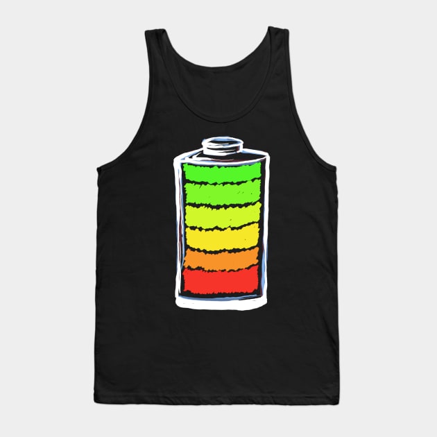 Full charged battery Tank Top by Markyartshop